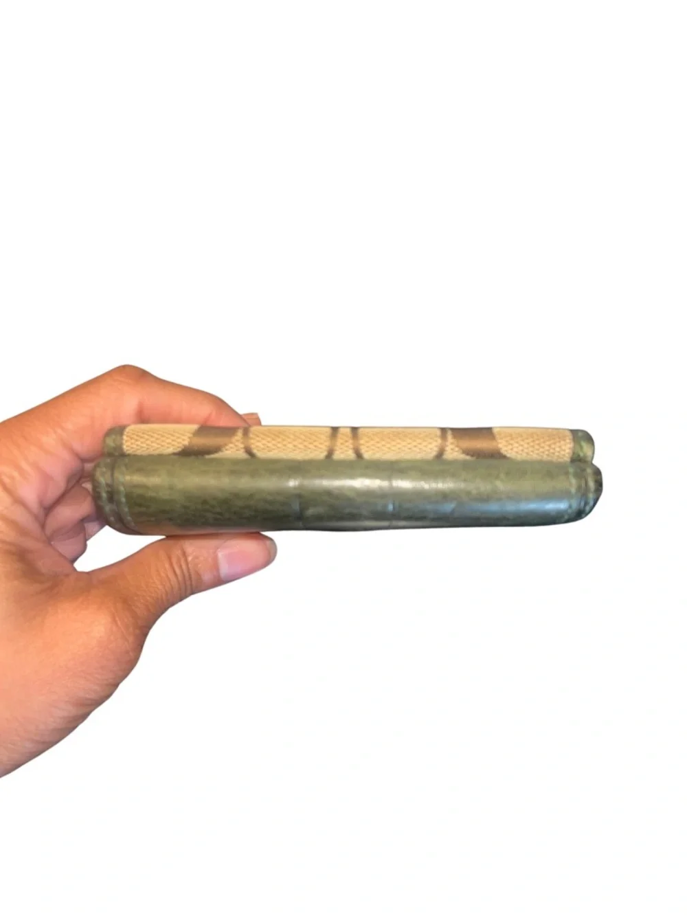 Coach Leatherware Black & Canvas Trifold Wallet - Picture 4 of 13